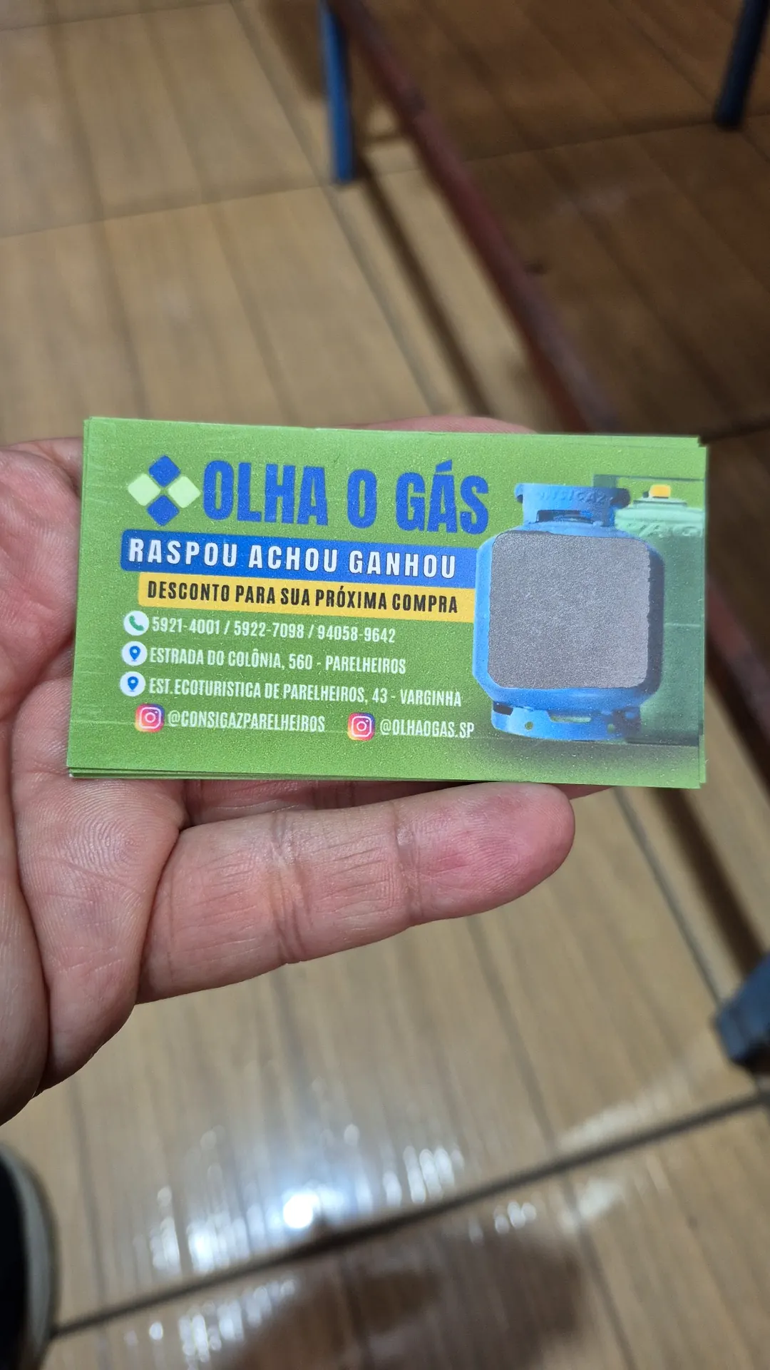 Revenda de gás — Promoção para estimular a recompra